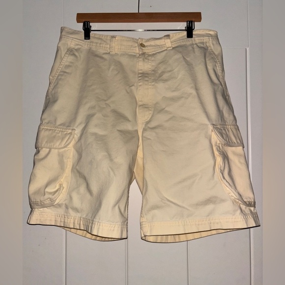 Polo Ralph Lauren Men Bermuda Cargo Short 100% Cotton‎ Yellow Size 35 RN#41381 - Picture 1 of 8